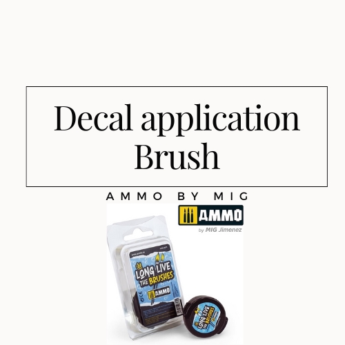 Decal application brush